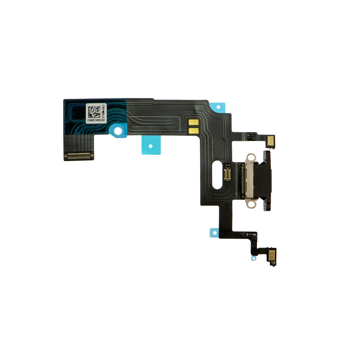 iPhone XR Charging Port Flex Cable - Black/Red/Coral