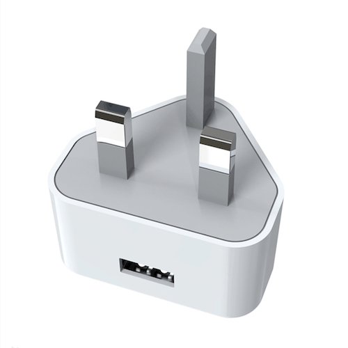 USB Power Adapter with UK Standard plug